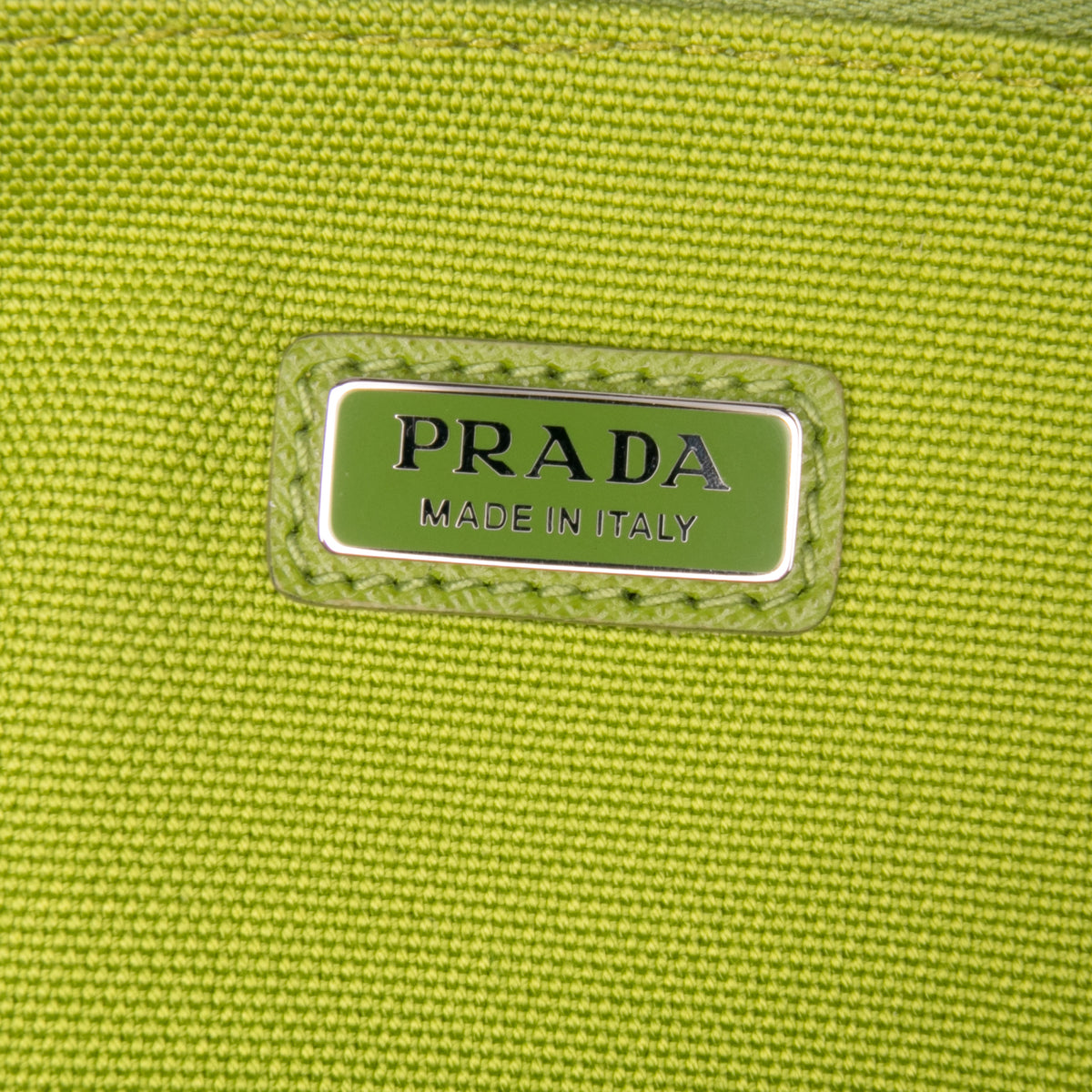 Sac Prada Canvas Canapa Triangle Logo Dragonne Pochette – photo 5