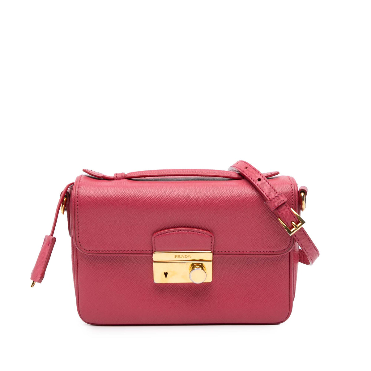 Sac Prada Saffiano Sound Lock Sac à main - Rose