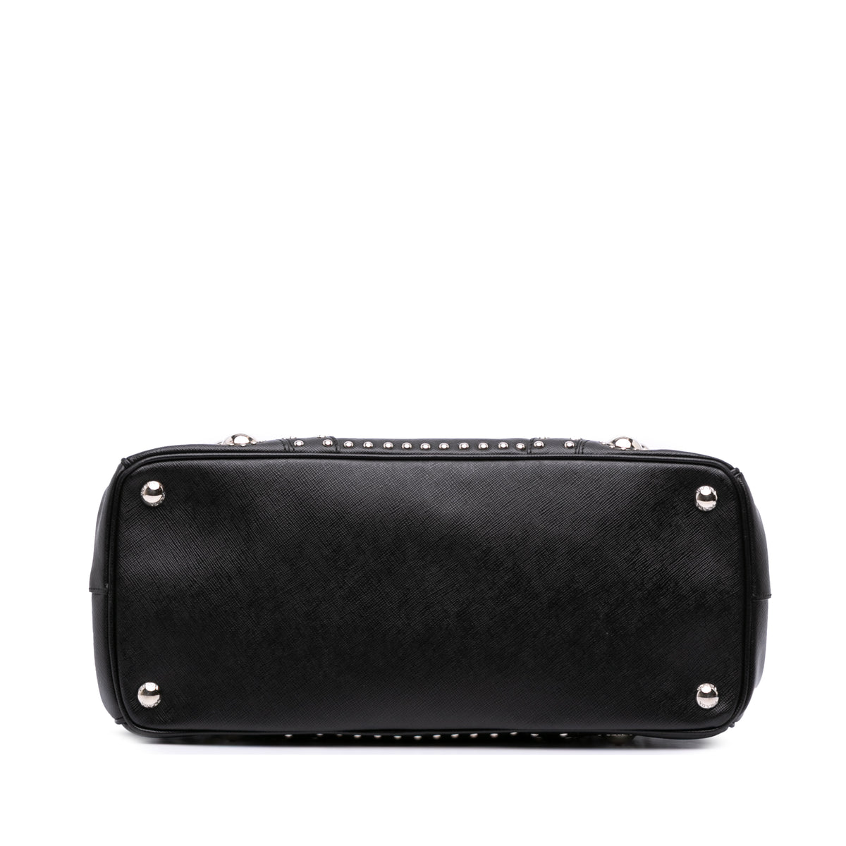 Sac Prada Saffiano Turnlock Double Zip Clouté Cabas – photo 3