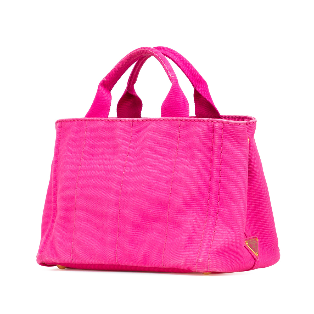 Sac Prada Small Canvas Canapa Logo Cabas – photo 2