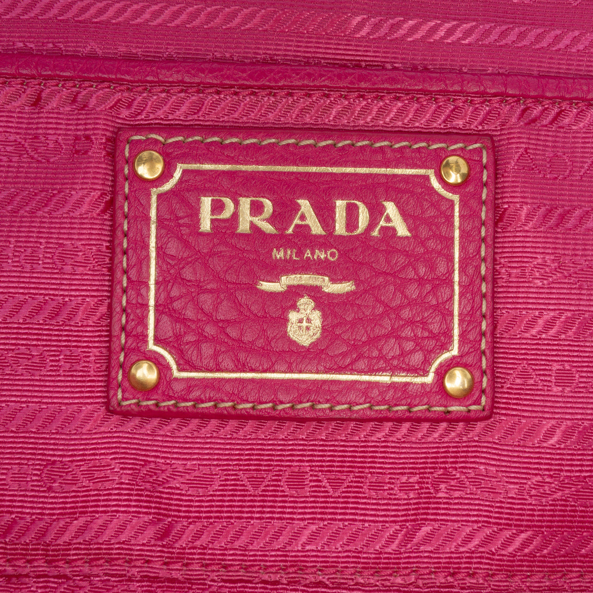 Sac Prada Tessuto Canapa Logo Cabas – photo 5