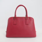 Sac Promenade en cuir rouge Prada