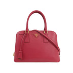 Sac Promenade en cuir rouge Prada