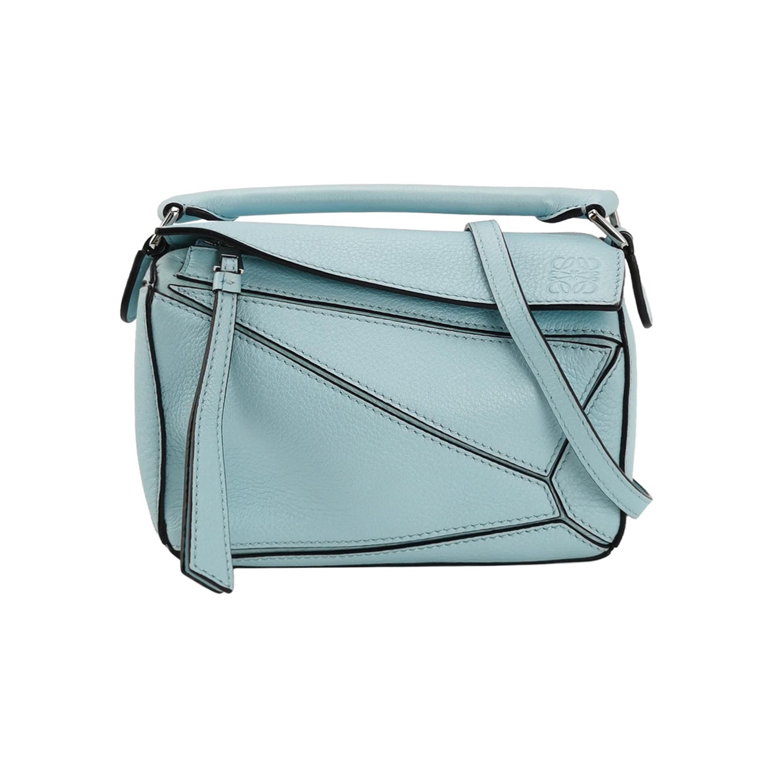 Sac Puzzle en cuir bleu Loewe