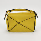 Sac Puzzle en cuir jaune Loewe