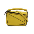 Sac Puzzle en cuir jaune Loewe