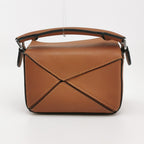 Sac Puzzle en cuir marron Loewe