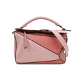 Sac Puzzle en cuir rose Loewe