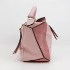 Sac Puzzle en cuir rose Loewe