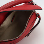 Sac Puzzle en cuir rouge Loewe