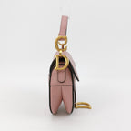 Sac Saddle mini en cuir rose Dior