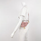 Sac Saddle mini en cuir rose Dior
