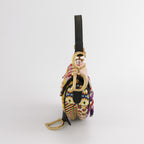 Sac Saddle mini multicolore en perle Dior