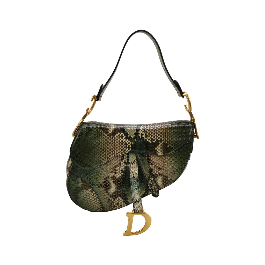 Sac Saddle Python vintage Dior