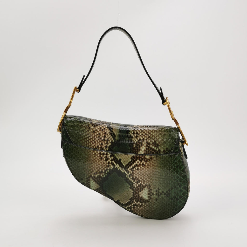 Sac Saddle Python vintage Dior