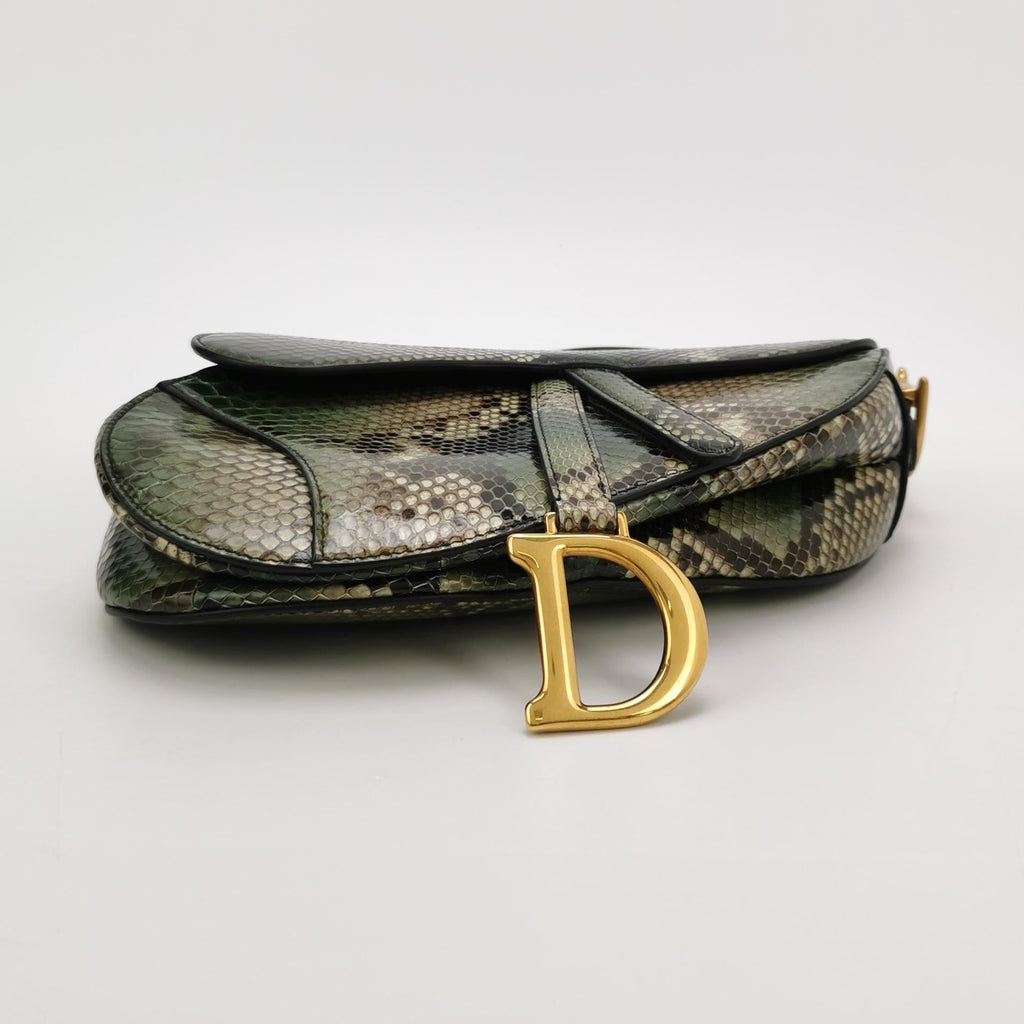 Sac Saddle Python vintage Dior
