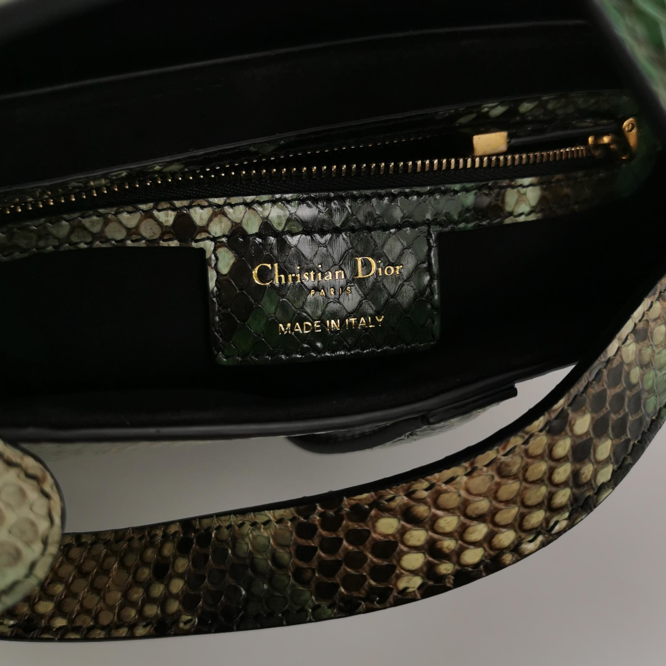 Sac Saddle Python vintage Dior