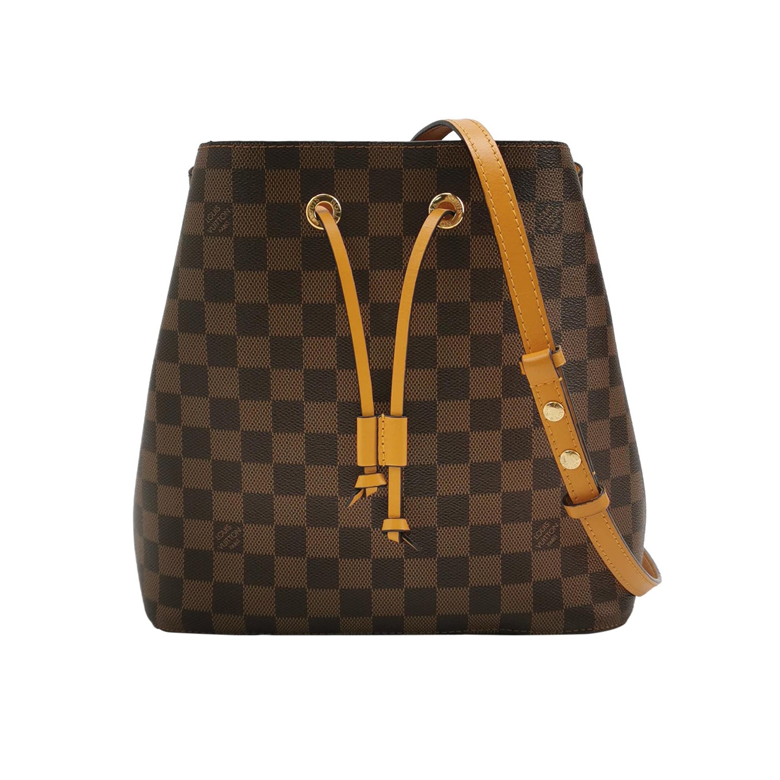 Sac Seau NéoNoé MM vintage en toile damier marron Louis Vuitton