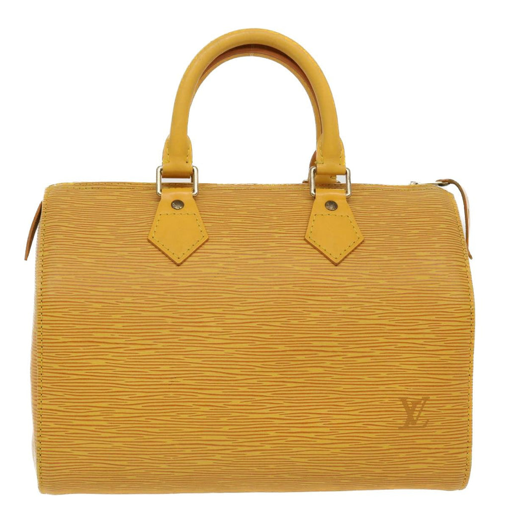 Sac Speedy 25 Vintage en cuir épi jaune Louis Vuitton