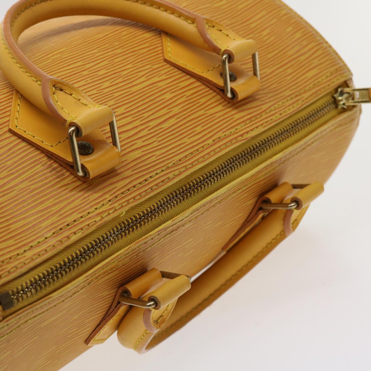 Sac Speedy 25 Vintage en cuir épi jaune Louis Vuitton