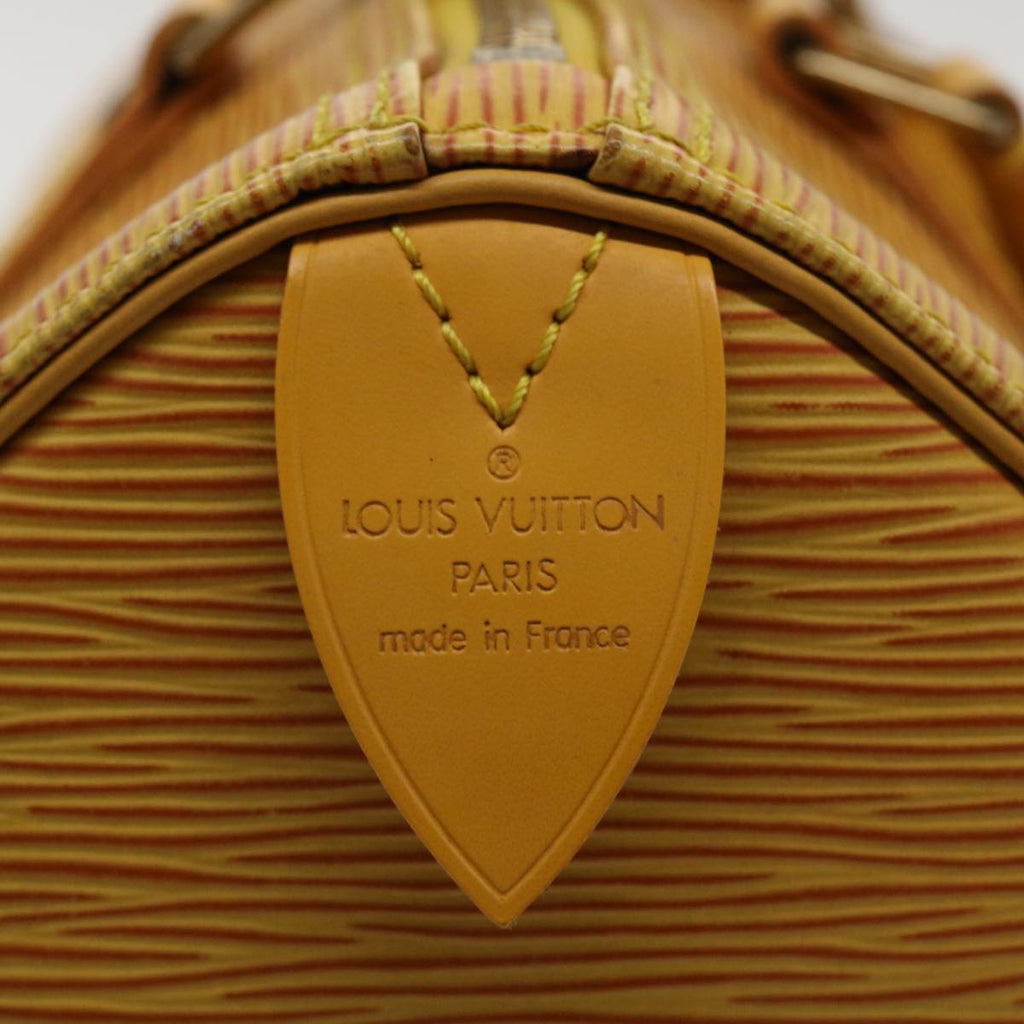 Sac Speedy 25 Vintage en cuir épi jaune Louis Vuitton