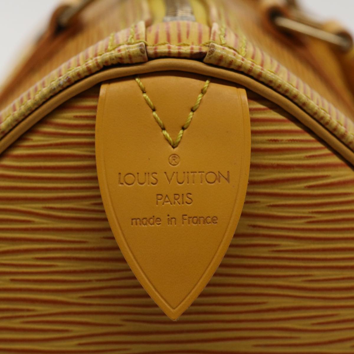 Sac Speedy 25 Vintage en cuir épi jaune Louis Vuitton