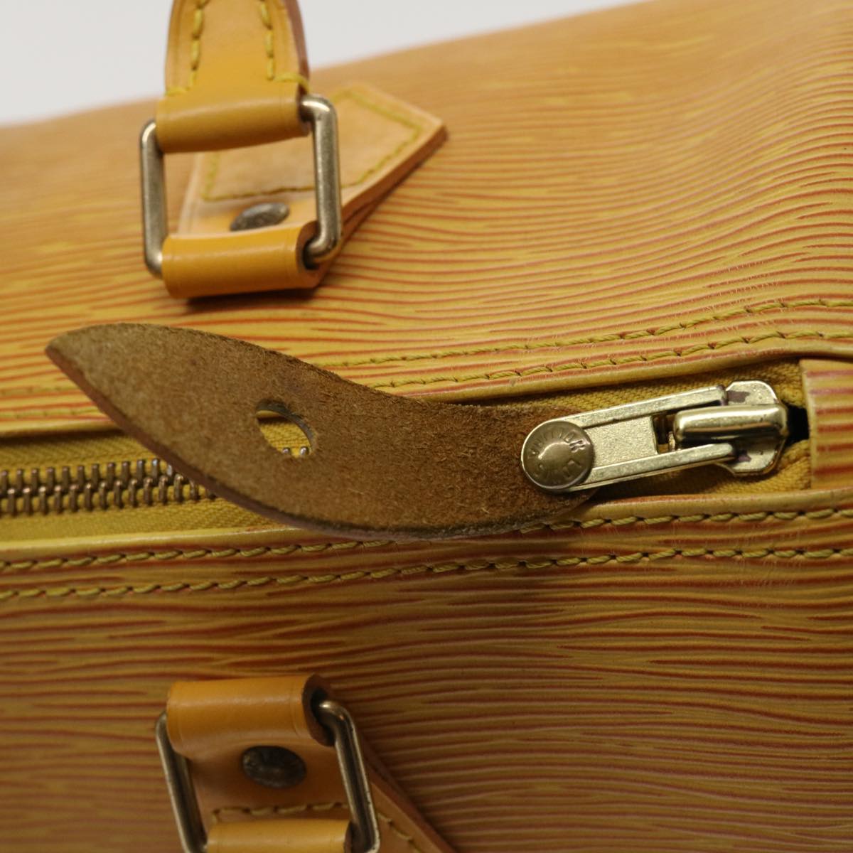 Sac Speedy 25 Vintage en cuir épi jaune Louis Vuitton