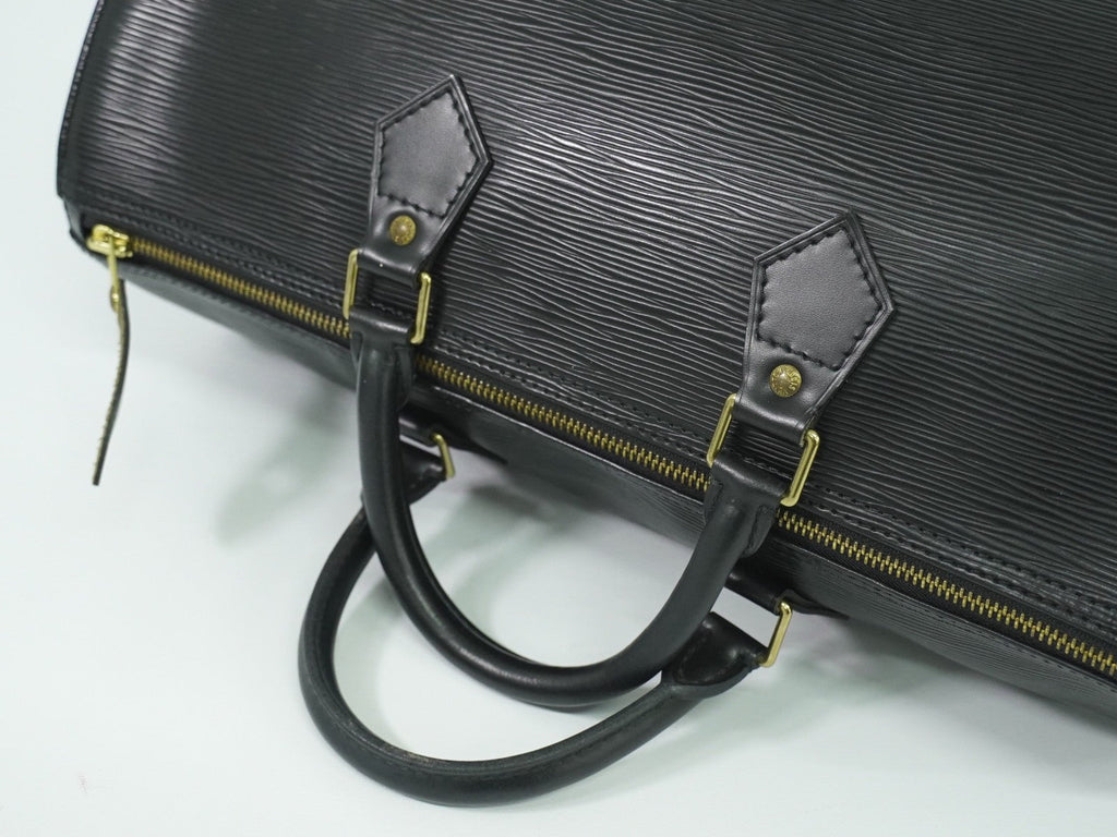 Sac Speedy 35 Vintage en cuir épi noir Louis Vuitton