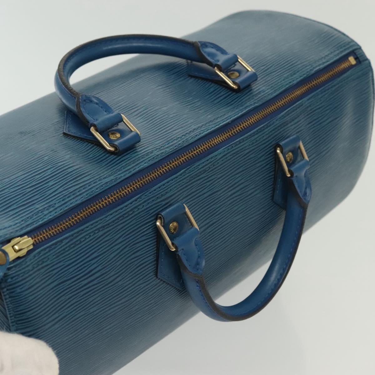 Sac Speedy Vintage en cuir épi bleu Louis Vuitton