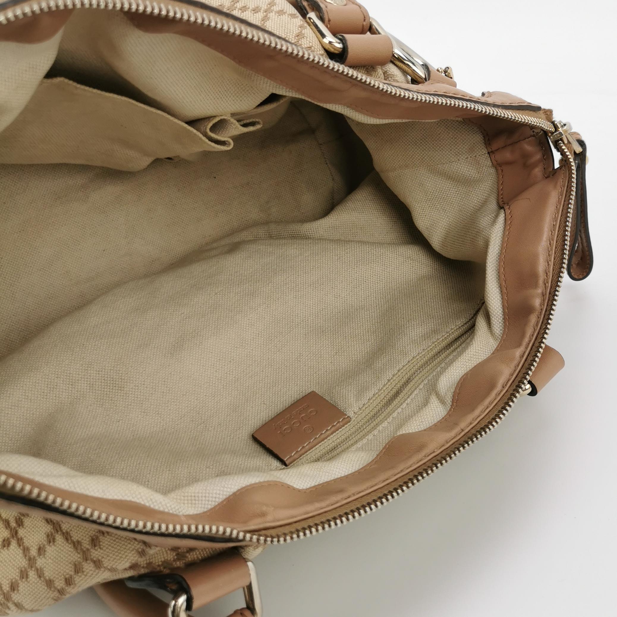 Sac Sukey vintage en toile beige Gucci