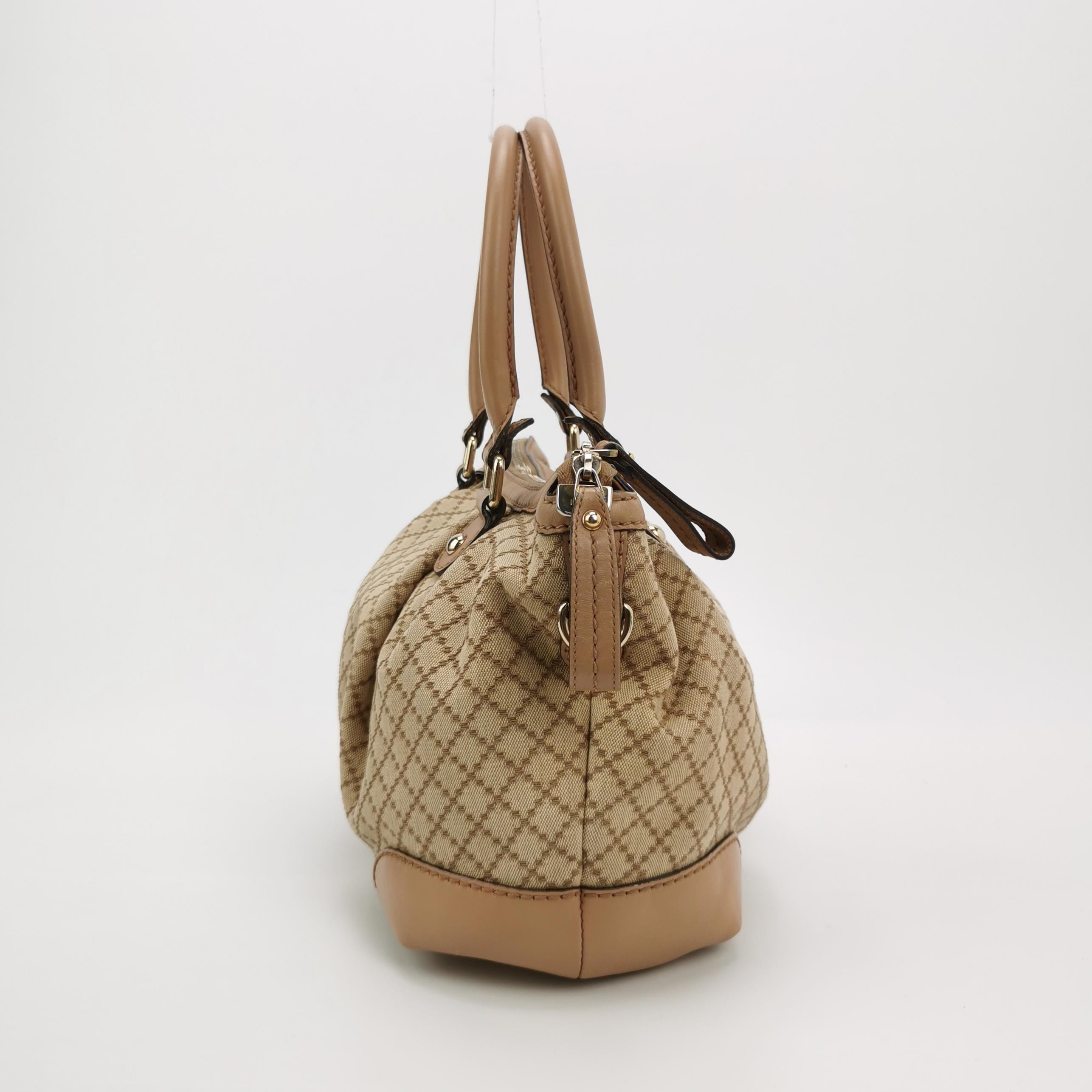 Sac Sukey vintage en toile beige Gucci