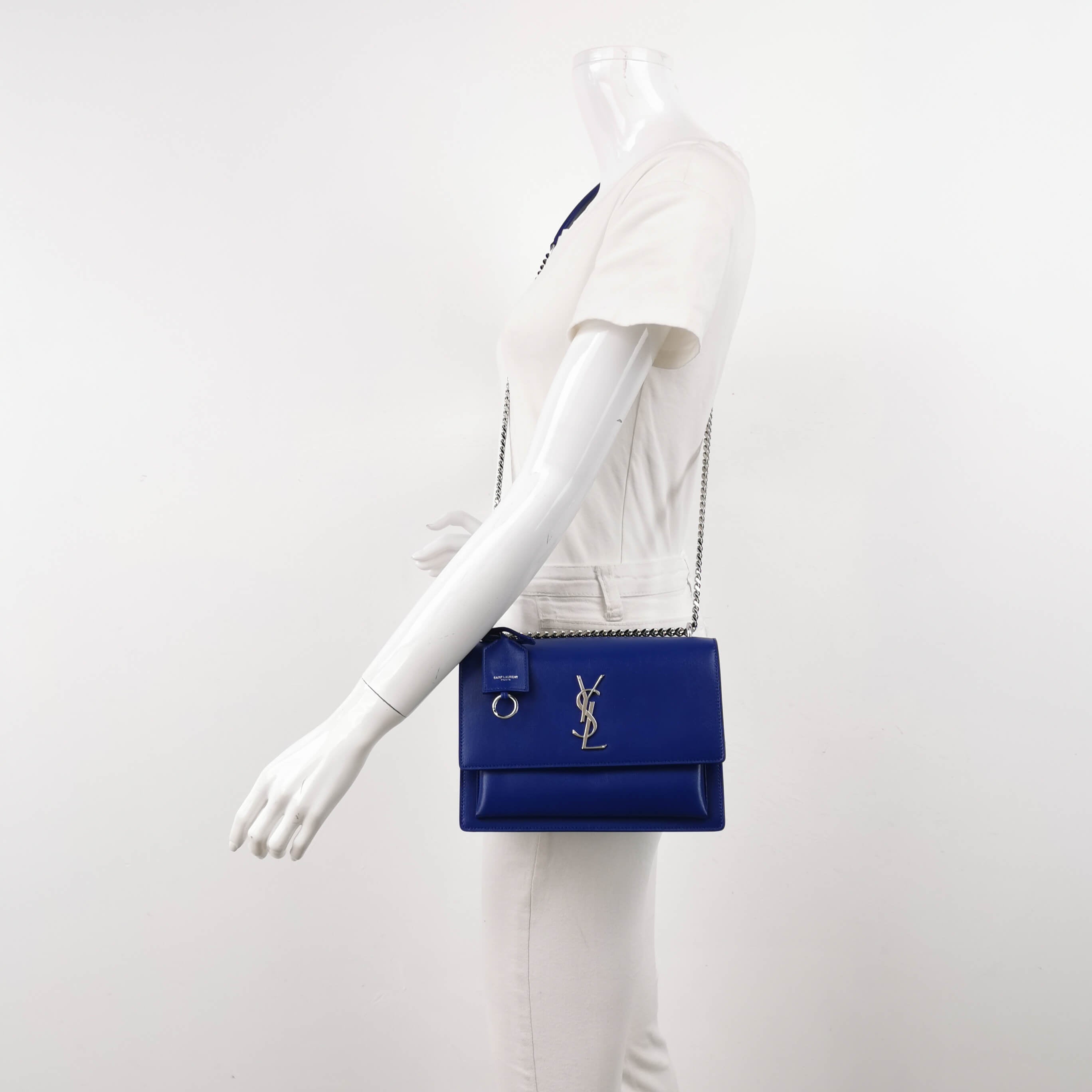 Sac Sunset en cuir bleu Secondement