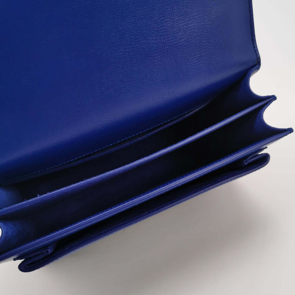 Sac Sunset en cuir bleu Secondement