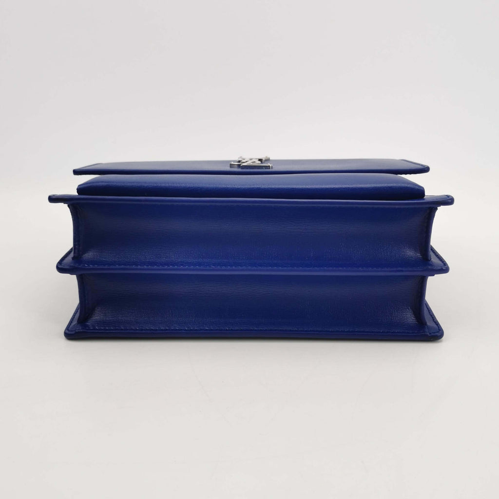 Sac Sunset en cuir bleu Secondement