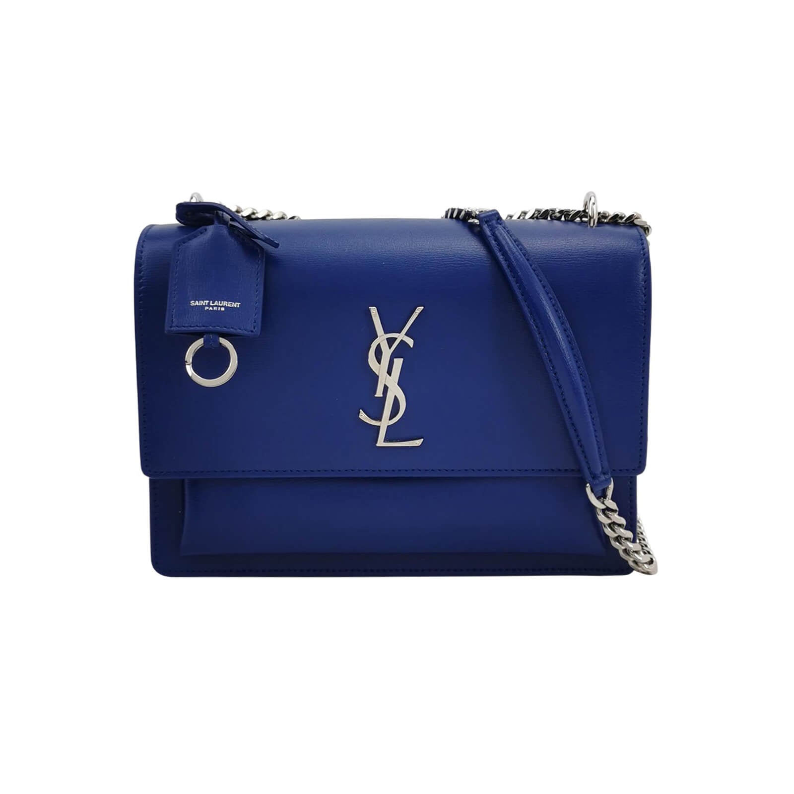 Sac Sunset en cuir bleu Secondement