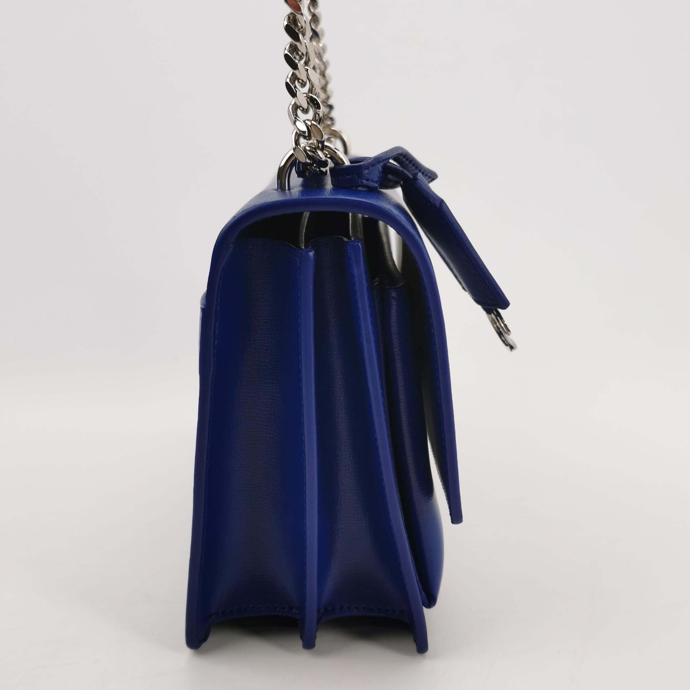 Sac Sunset en cuir bleu Secondement