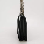 Sac Sunset en cuir embossé noir Saint Laurent