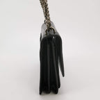 Sac Sunset en cuir embossé noir Saint Laurent