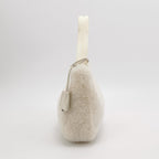 Sac Vintage 2000 en laine blanche Prada