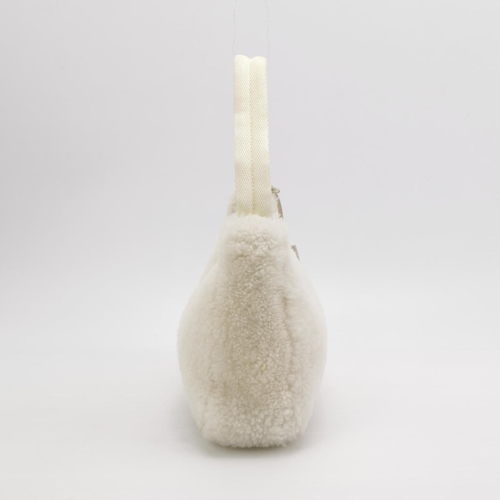 Sac Vintage 2000 en laine blanche Prada
