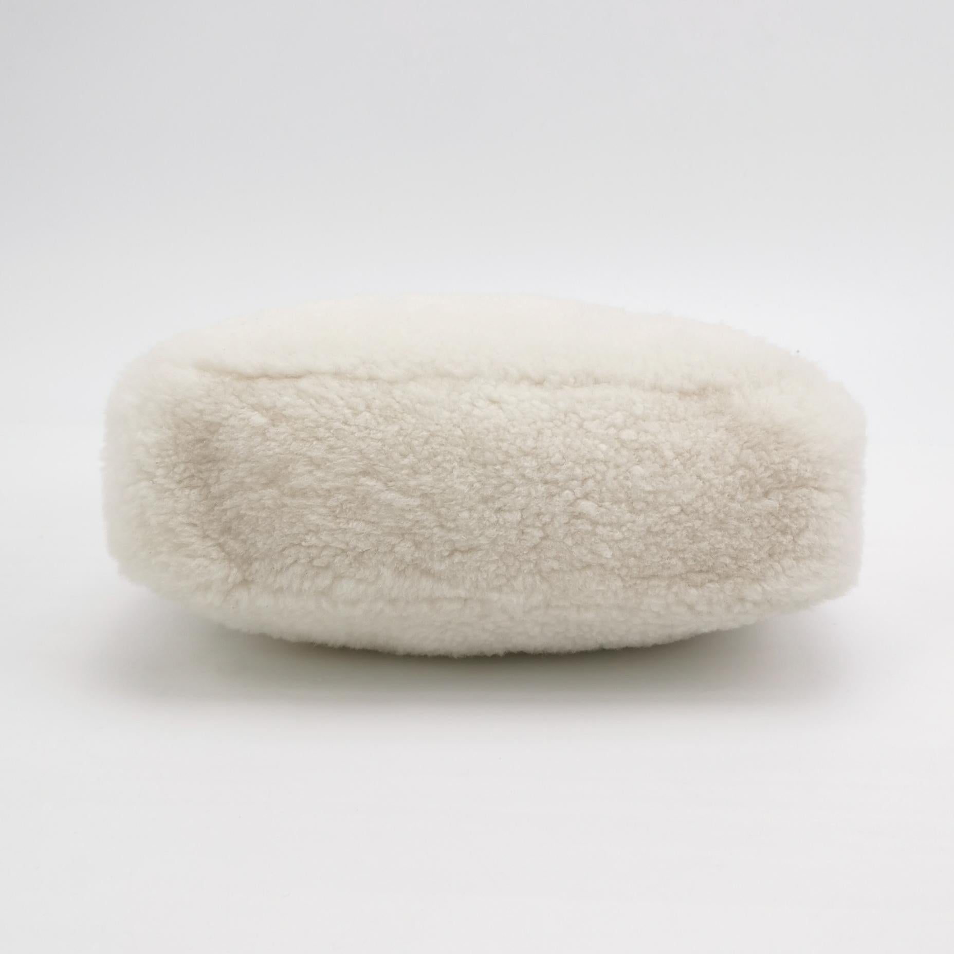 Sac Vintage 2000 en laine blanche Prada