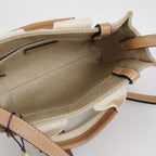 Sac Woody en toile beige Chloé