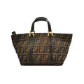 Sac Zucca en toile monogram marron Fendi