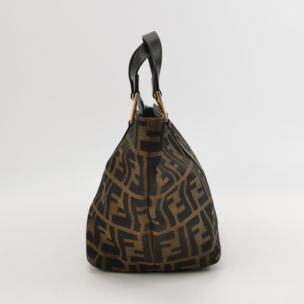 Sac Zucca en toile monogram marron Fendi