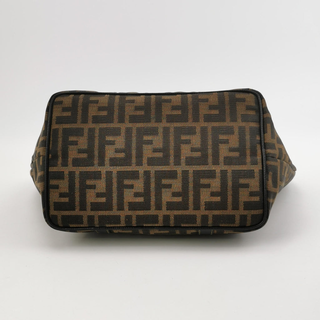 Sac Zucca en toile monogram marron Fendi