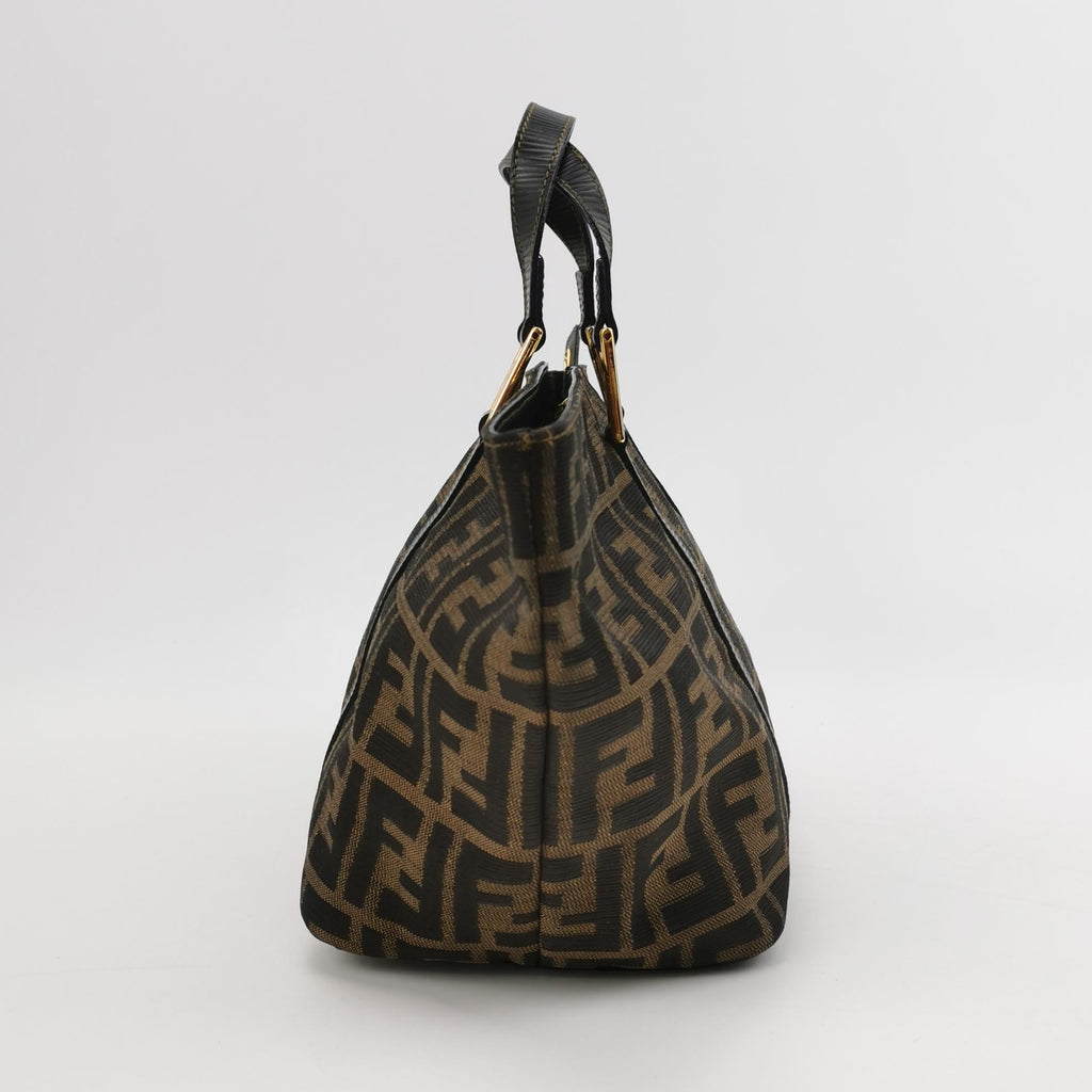 Sac Zucca en toile monogram marron Fendi